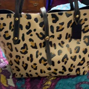 Coach Market Leopard Tote